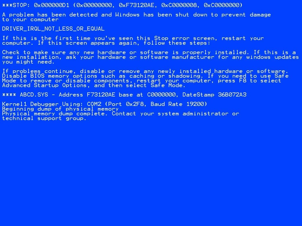 Error stop