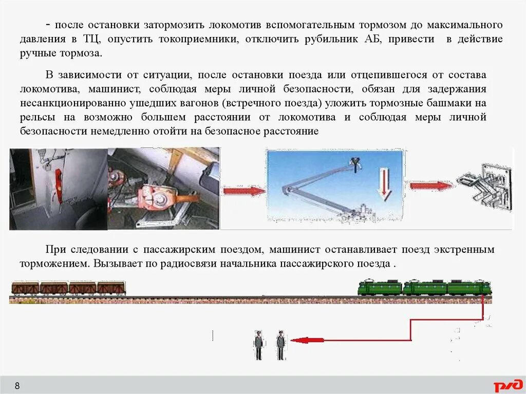 Почему поезд останавливается. Порядок действий локомотивной бригады при саморасцепе вагонов. Действия локомотивной бригады в нестандартных ситуациях. Действие нестандартной ситуации на ЖД. Порядок действий в нестандартных ситуациях в РЖД.