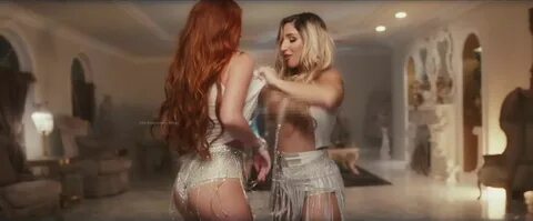 Bella Thorne displays her sexy side in the new lesbian music video "Sh...