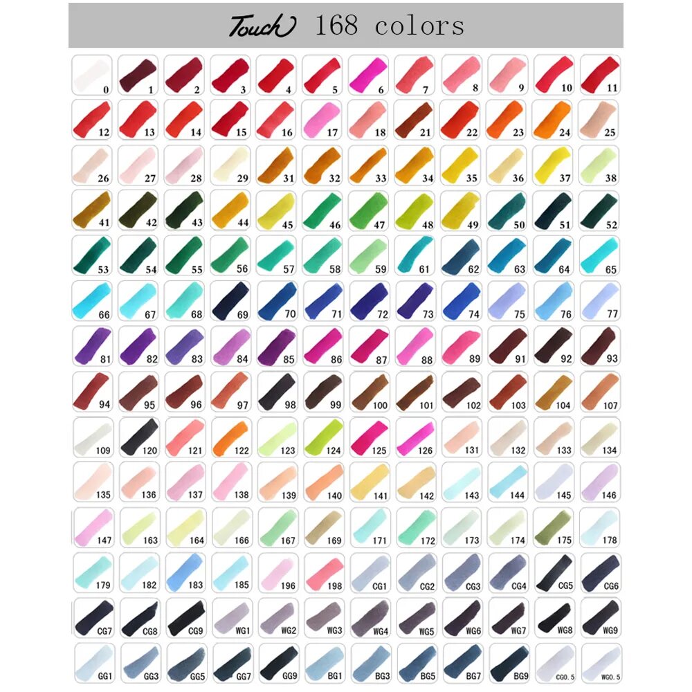 Маркер экспозиции. Маркеры тач браш 168 цветов. Выкраска для маркеров touchfive 80. Маркеры скольких цветов вы можете использовать. Палитра маркеров touch five 60.