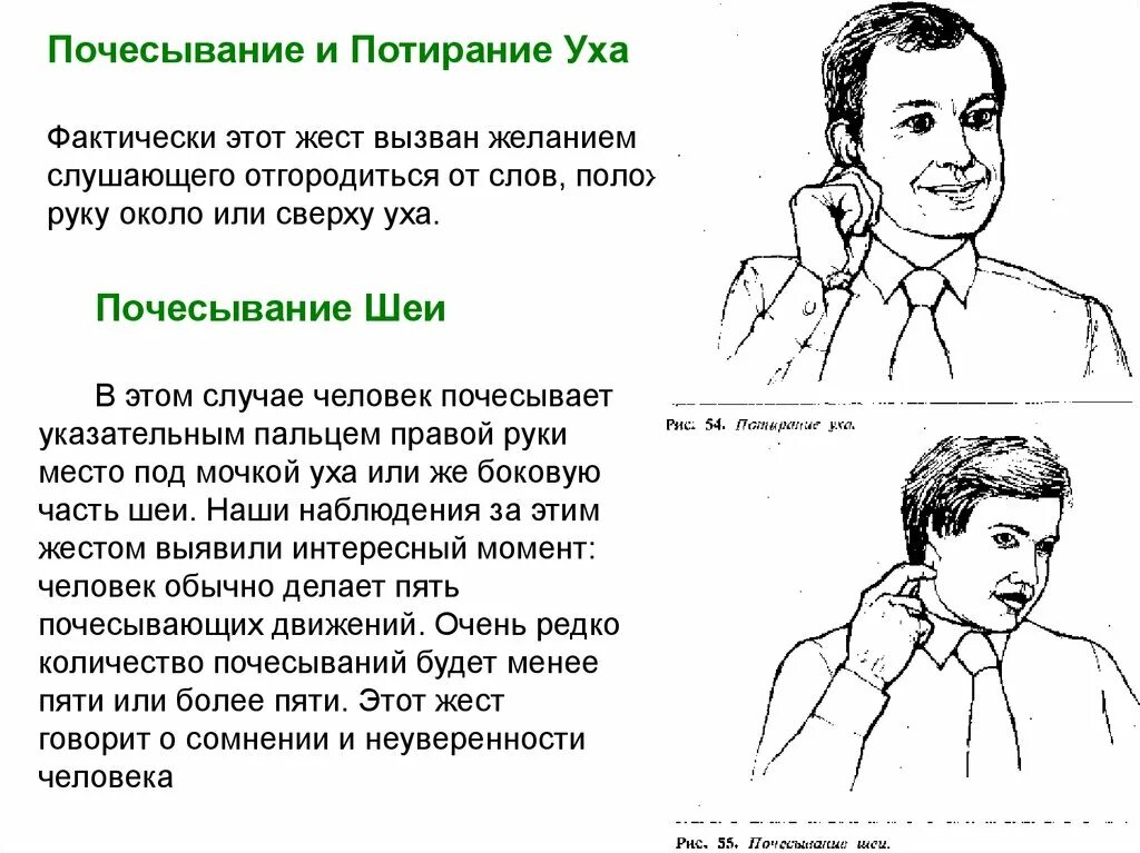 При разговоре слышу эхо. Жесты почесывание. Почесывание и потирание уха. Потирание шеи жест. Язык жестов люди.