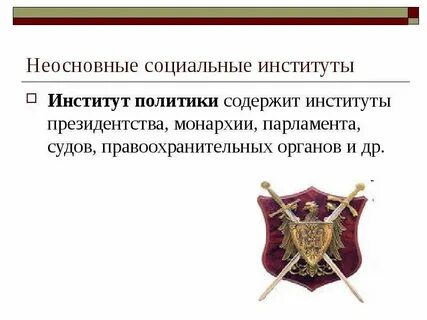 Институты монархии