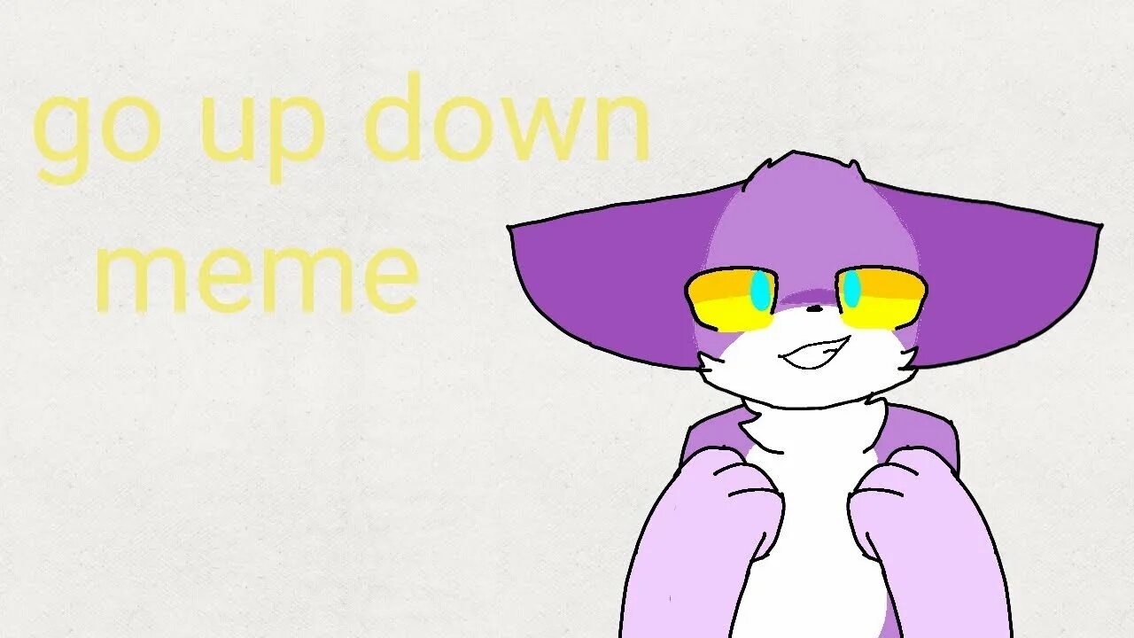 Down meme. Go up down. Stares down meme. Cat Flipaclip meme.