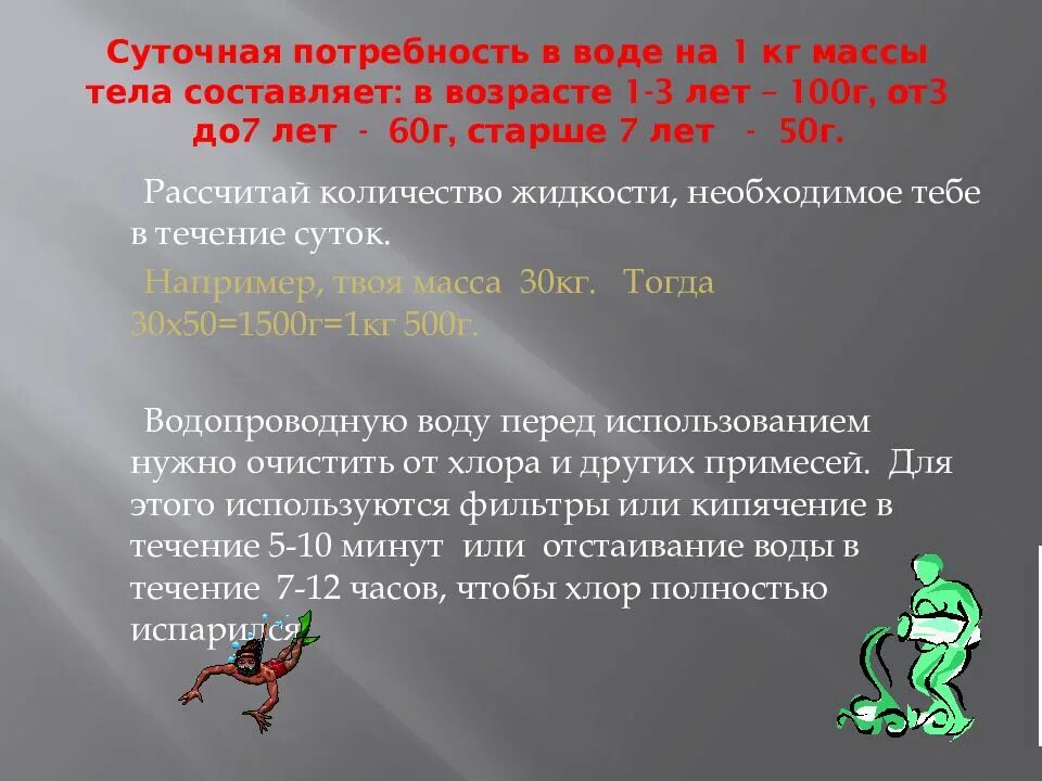 Г на 1 кг веса. Суточная потребность в воде составляет. Потребность в воде на 1 кг массы тела составляет …. Суточная потребность в воде составляет ... Г/кг массы тела:. Какова суточная потребность организма в воде.