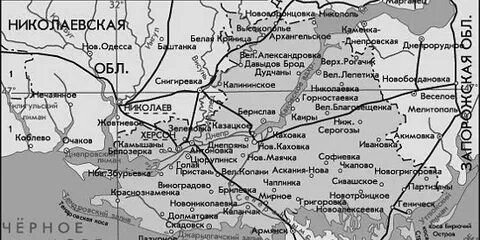 Карта украины херсонская