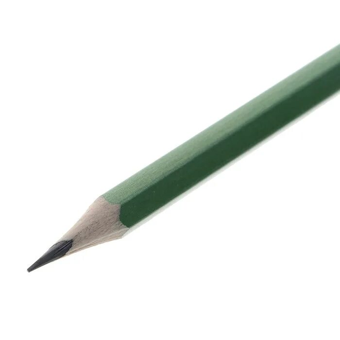 Купить зеленый карандаш. Простой карандаш зеленый с ластиком.