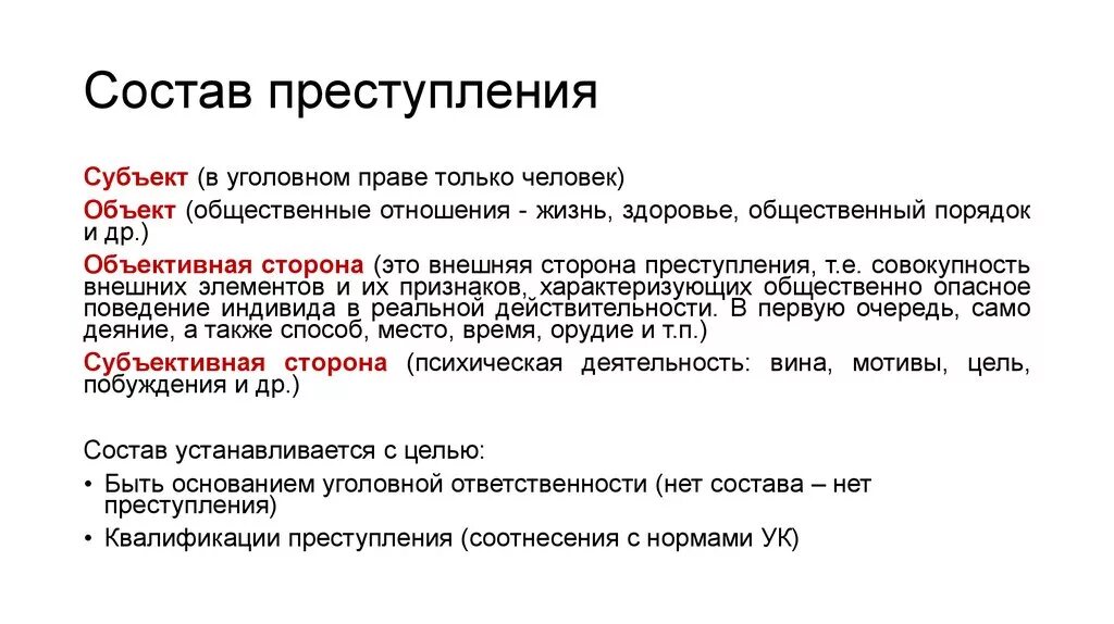 Элемент уголовно правовой. Элементы состава преступления схема. Понятие состава преступления схема. Элементы состава преступления в уголовном праве пример. Как определить элементы состава преступления.