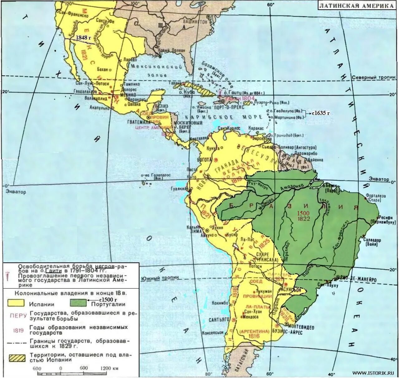 Колонии список стран. Латинская Америка в 19 веке карта. Карта колоний Латинской Америки в 19 веке.