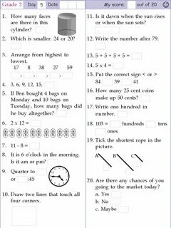 Grade 5 test 2