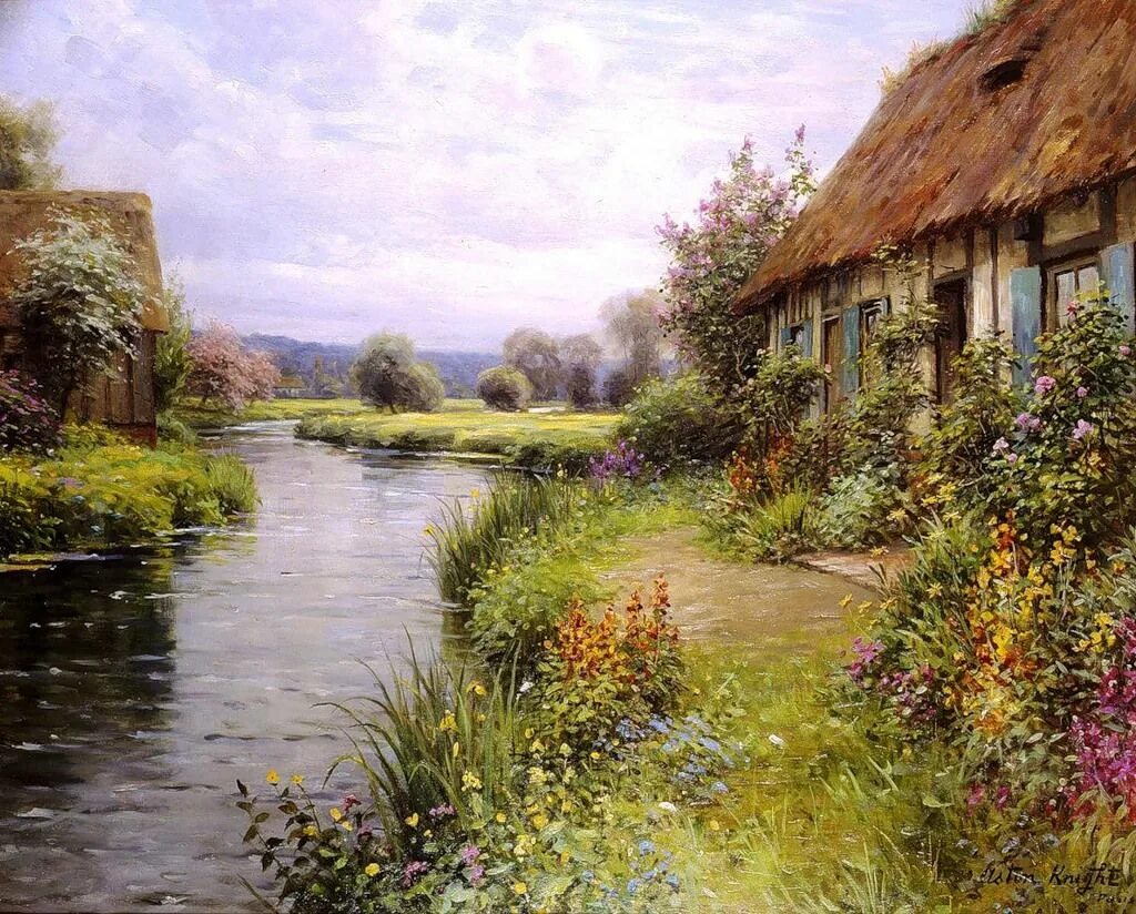 Найт Луис Астон(Louis Aston Knight). Луис Астон Найт художник пейзажист. Найт Луис Астон(Louis Aston Knight) художник Луис Астон Найт. Луис Астон Найт Речная прохлада.