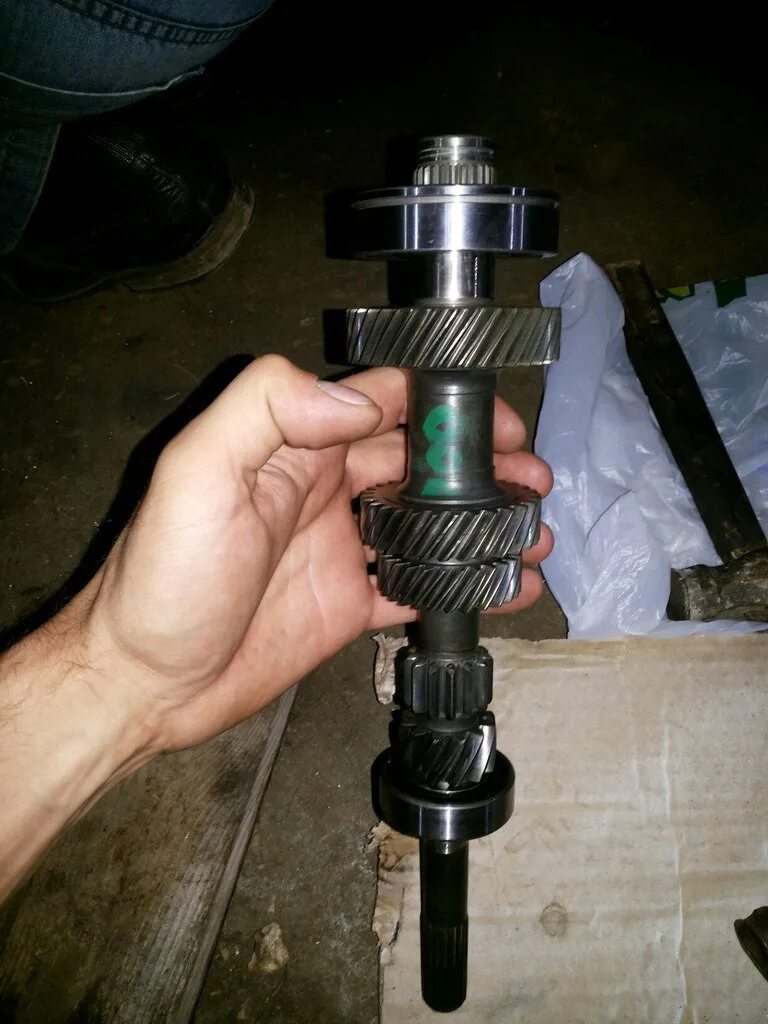 Primary shaft - disassembly and assembly (Power unit / Mechanical gearbox MTX-75