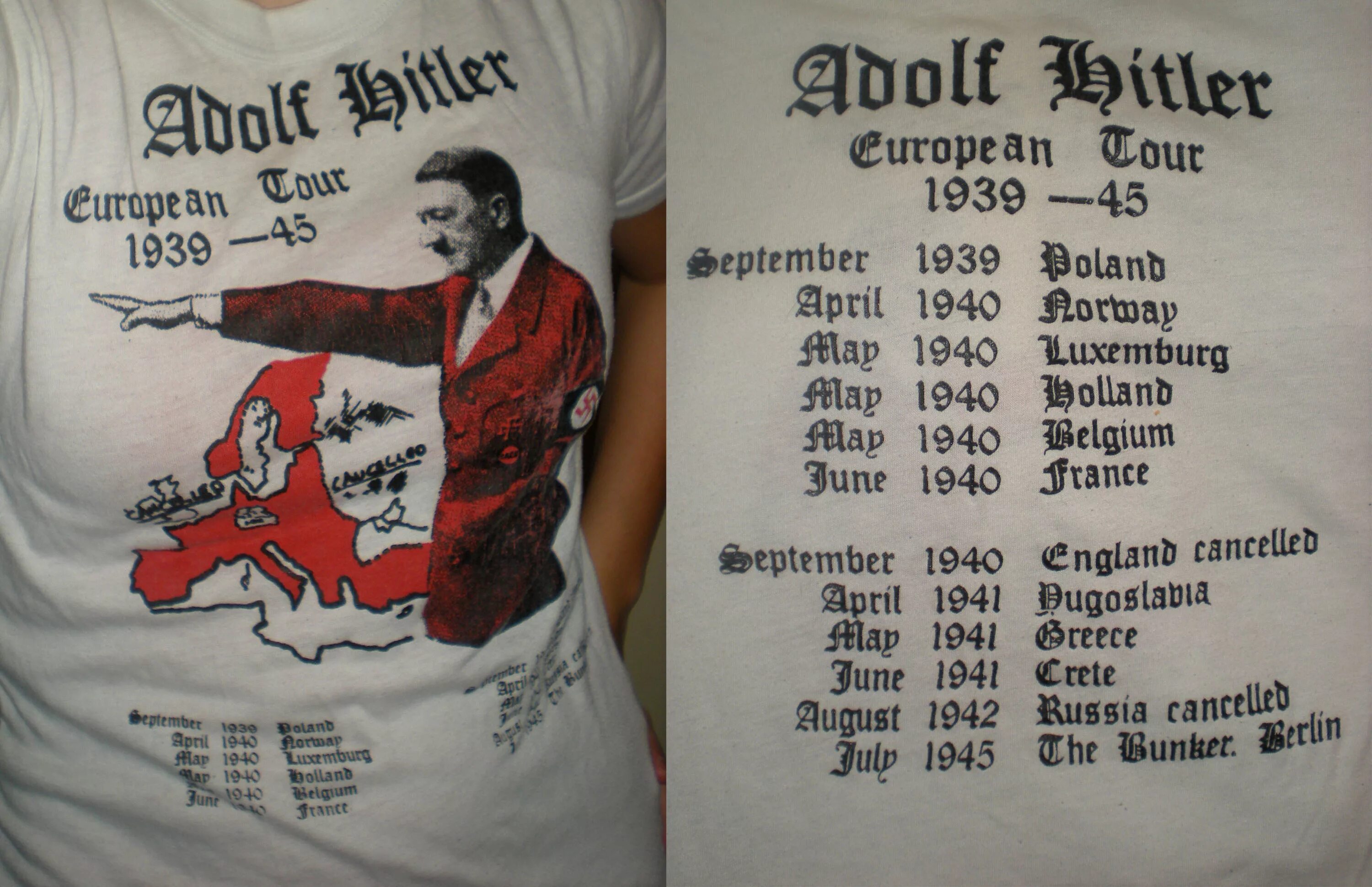 Ss world tour купить. Футболка с Гитлером. Фюрера футболка. Футболка турне Гитлера.