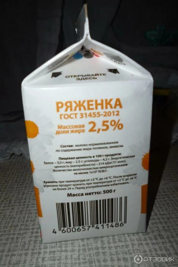 Тест ряженки