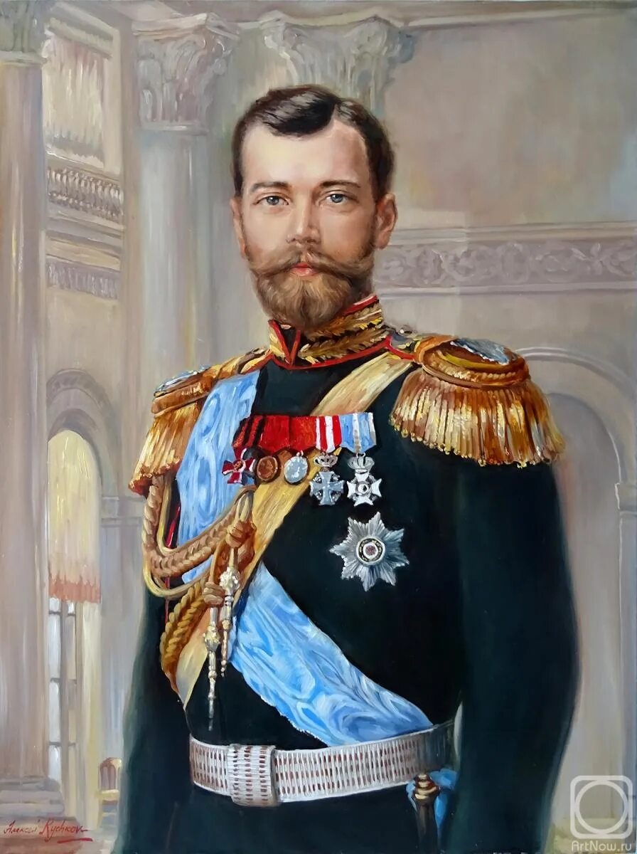 В каком году последний российский император. Портрет императора Николая 2. Портер Никоаля 2.