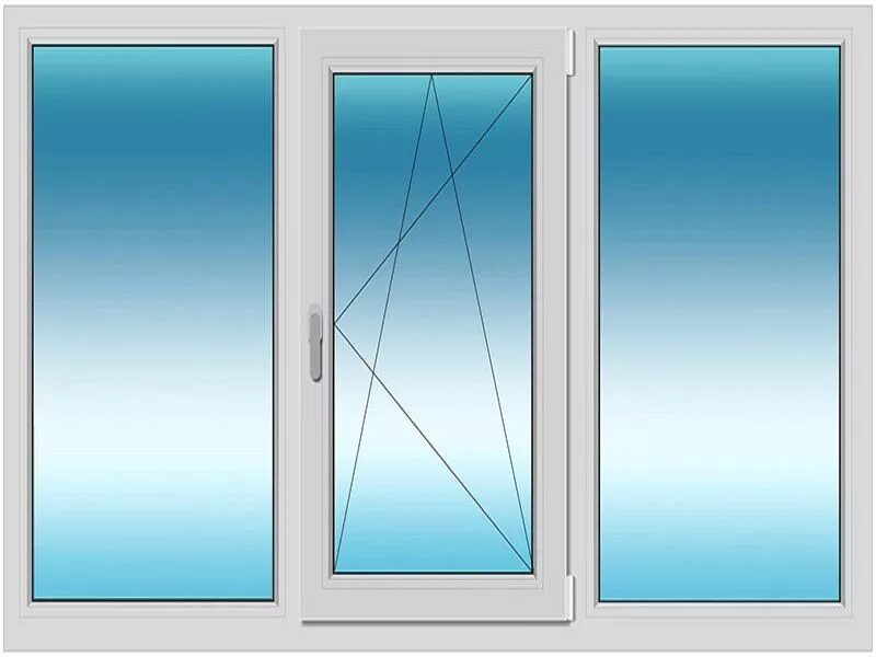 Пвх окно 2х2 трехстворчатое. Трёхстворчатое пвх окно, 1400х2100 (одна створка поворотно-откидная). Трехстворчатое окно kbe с двумя глухими створками. Трехстворчатое окно kbe с двумя глухими створками. Пвх окно 2х2 трехстворчатое.