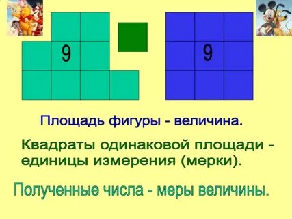 Измерения площади фигур