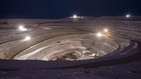 Основные добычи алмазов