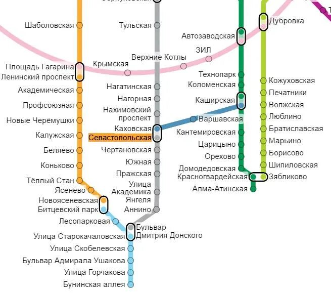 Карта метро Москвы Севастопольская станция. Метро Севастопольская на карте метрополитена. Севастопольская станция метро на схеме. Севастопольская станция метро на карте.