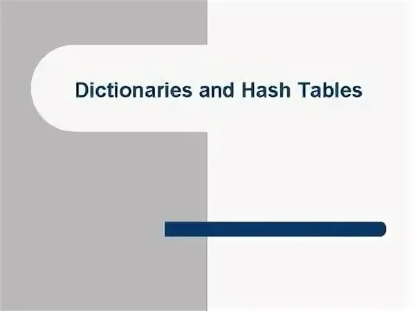 Table dictionary