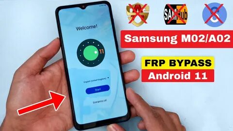 Samsung M02/A02 Android 11 FRP Bypass/Google Account Lock Bypass.