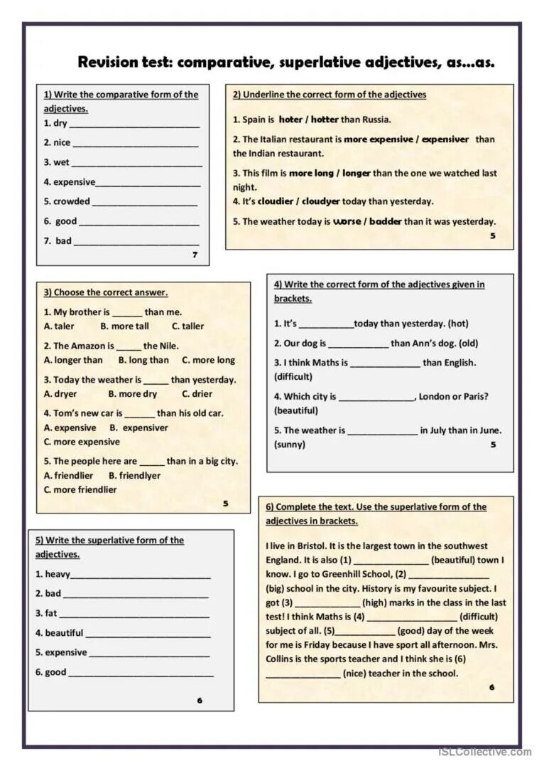 Comparatives and Superlatives тест. Тест degrees of Comparison of adjectives. Задания на Comparative and Superlative adjectives. Comparatives and Superlatives упражнения.