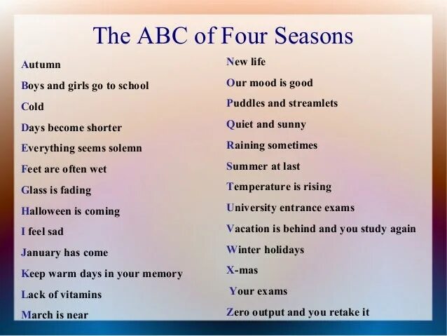 I was about four. Poems about Seasons. 4 Seasons poem. Poems about four Seasons. Poem about Happiness.