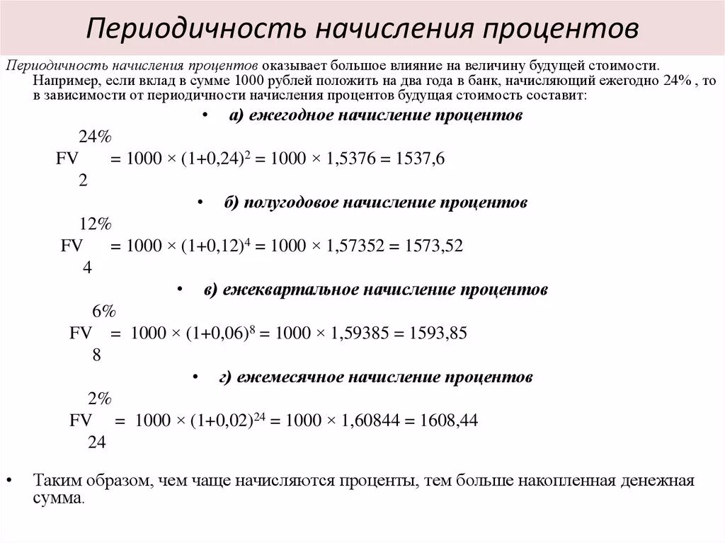 Как начисляется ежемесячное. Полугодовое начисление процентов. Начисление процентов на проценты. Периодичность начисления процентов. Схемы начисления процентов.