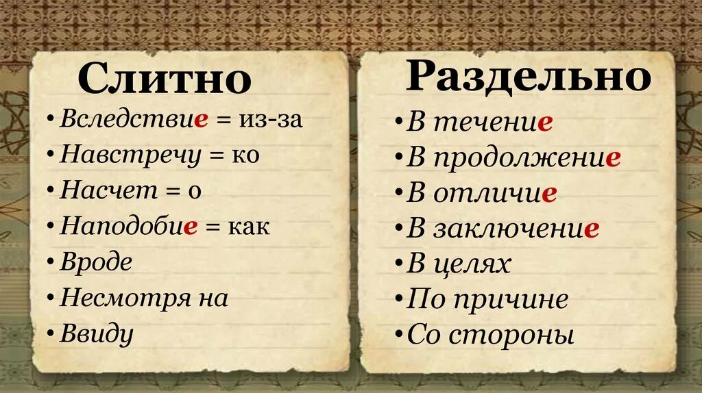 В течение слитно или раздельно правило