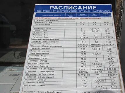 Автобус опочка псков завтра