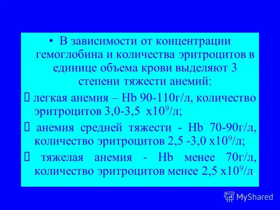 Средняя концентрация гемоглобина у мужчин