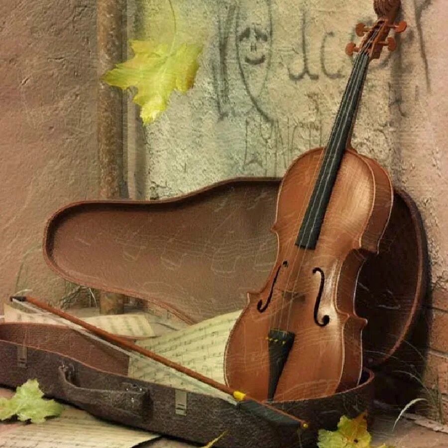 Скрипка. Натюрморт со скрипкой. Натюрморт с музыкальными инструментами. Скрипка осень.