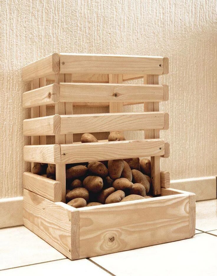 Хранение овощей своими руками. Ящик для картошки. Ящик для хранения картошки. Деревянный ящик для хранения картошки. Ящики для хранения овощей деревянные.