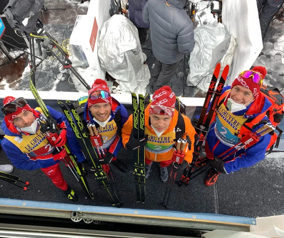 Чемпионат россии по лыжным гонкам эстафета мужчины