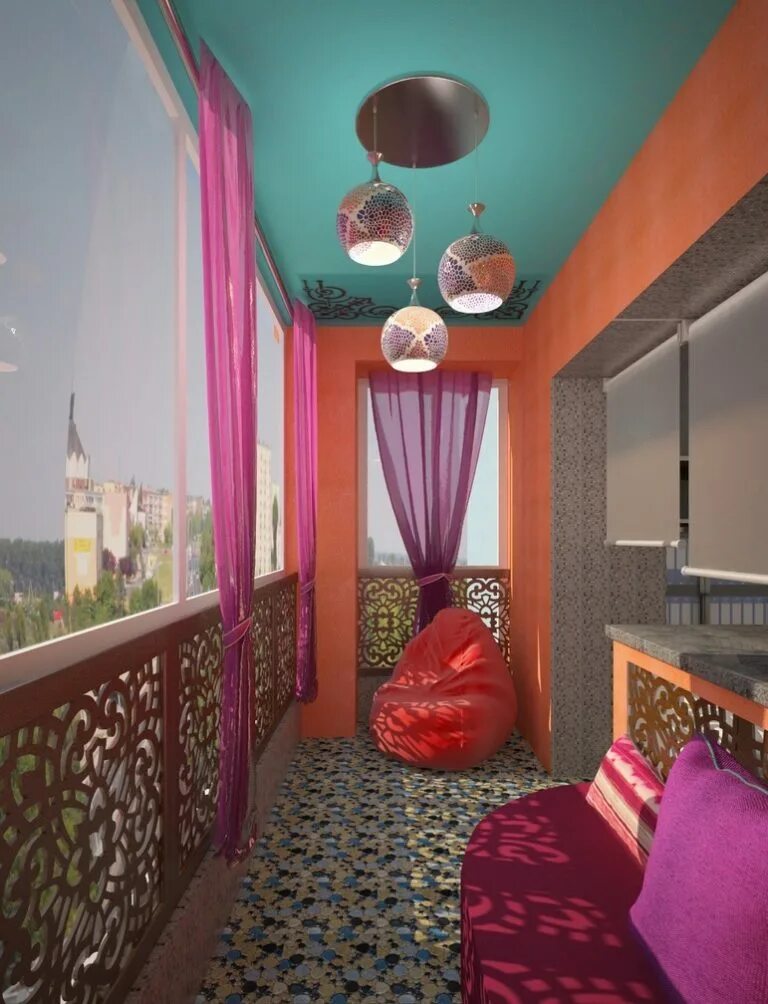 Лоджия в Восточном стиле. Балкон в Восточном стиле. Лоджия в марокканском стиле. Балкон в стиле Востока.
