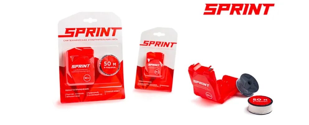 Нить sprint 50 м. Нить уплотнительная sprint 25 м бокс блистер. сантехническая уплотнительная нить sprint 50 м. уплотнительная нить sprint 50 м бокс + 50 м катушка. уплотнительная нить sprint 50м бокс блистер 61011.
