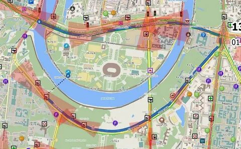 Москва карта знаков