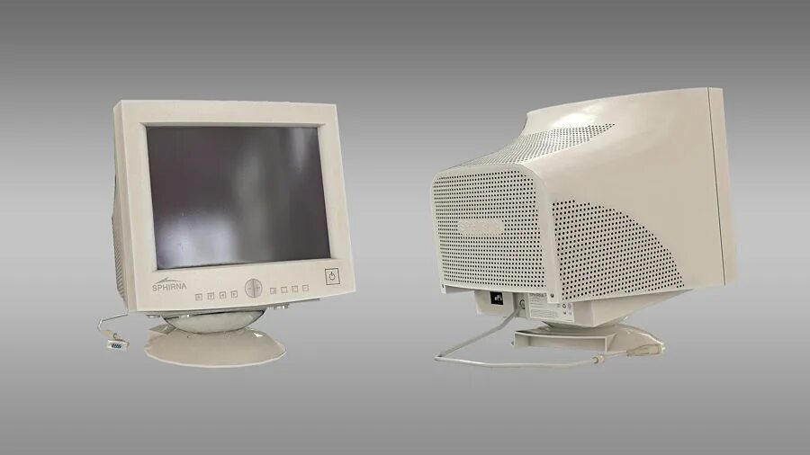 Ламповый монитор. Crt (cathode ray tube) мониторы. элт монитор вид сбоку. монитор на базе электронно-лучевой трубки (элт-монитор). элт монитор tco03.