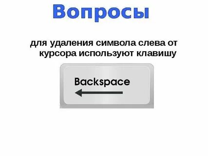Символ стоящий слева от курсора