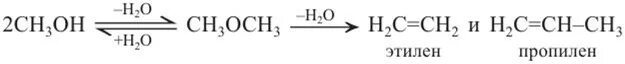 Синтез этилена из метанола. Пропилена из метанола. Дегидратация метанола в диметиловый эфир. Метанол в олефины. Метан диметиловый эфир