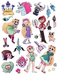 Star vs the forces of evil stickers