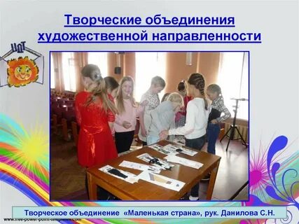 Роль творческих объединений