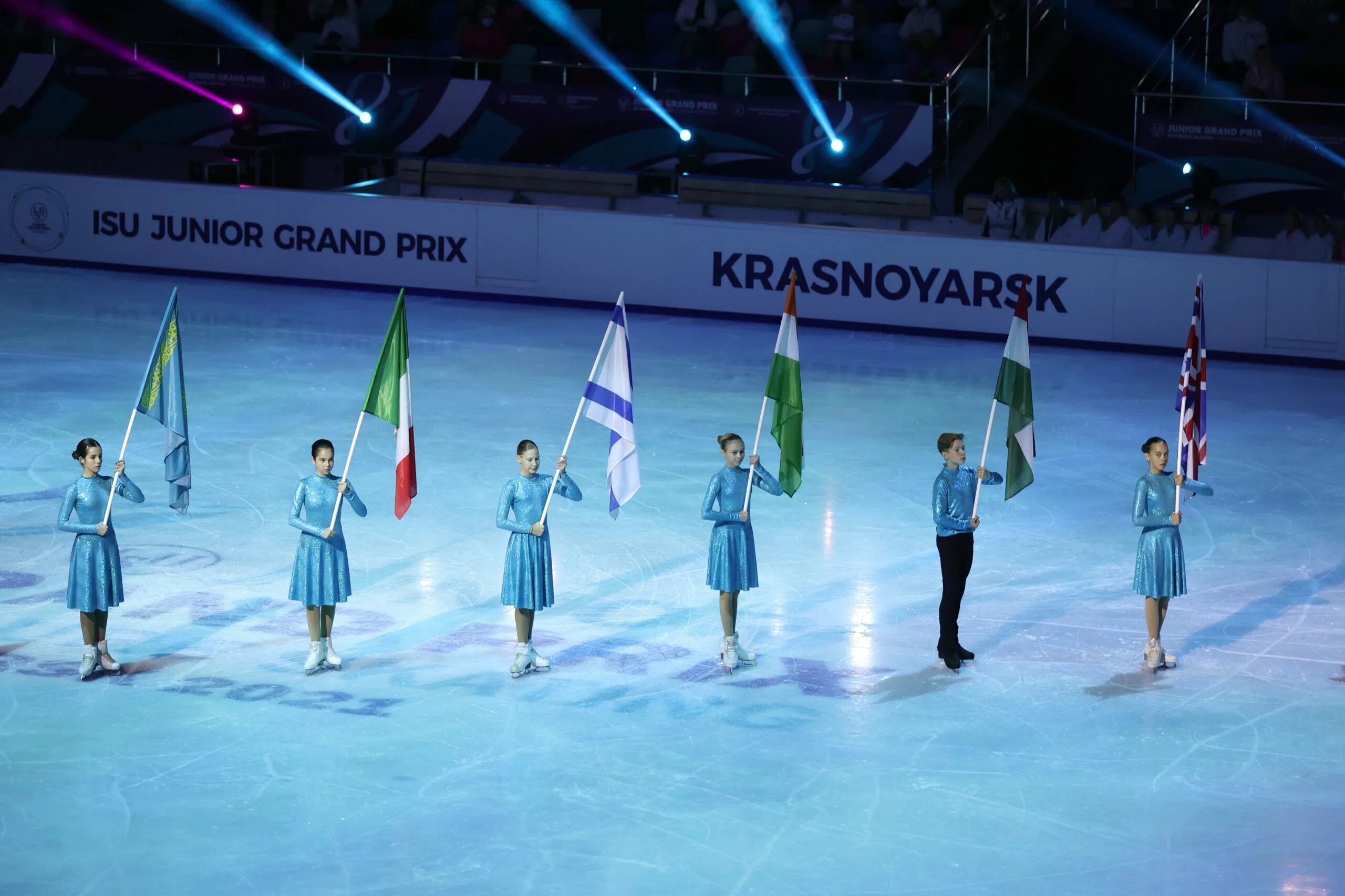 Синхронное фигурное катание. ISU Grand prix. Фигурное катание Красноярск. Церемония открытия соревнований