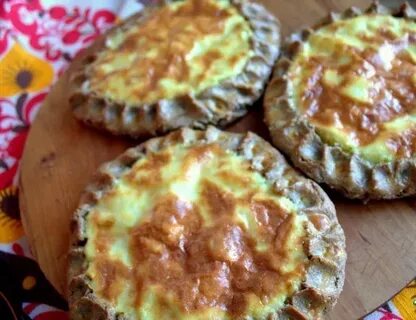 Шаньги из ржаной муки с картошкой