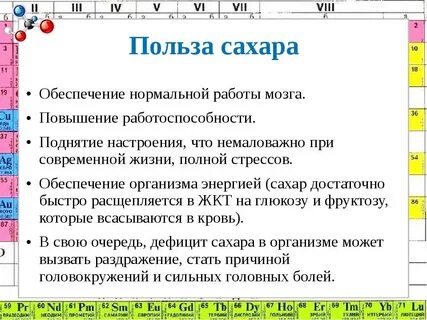 Сахар есть полезно