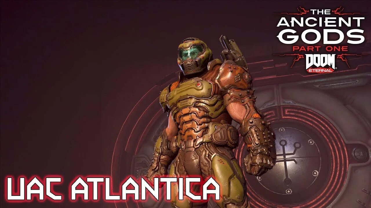 Doom ancient gods 1. UAC Atlantica Doom. Doom Eternal Atlantica. Doom Eternal UAC Atlantica. Представитель ОАК Doom Eternal.