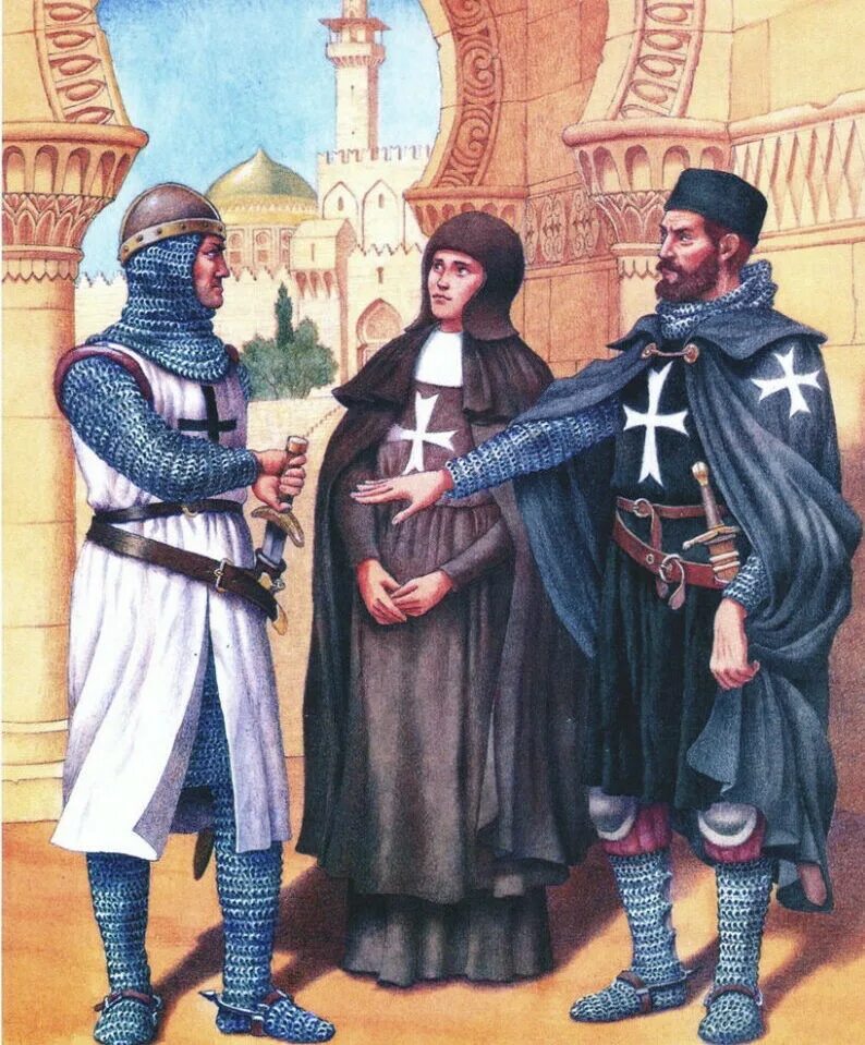Ордена средних веков. Орден тамплиеров и госпитальеров. Первый крестовый поход западноевропейских рыцарей в палестину. Духовно-рыцарские ордена таблица. Орден тамплиеров храмовников.