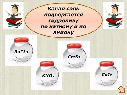 Какие соли подвергаются гидролизу bacl2 pb no3