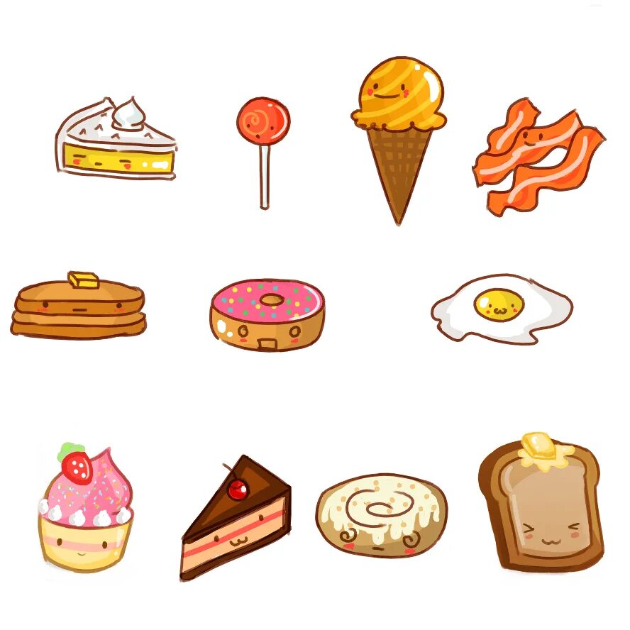Рисовать сладости. Рисунки еды. Рисунки для срисовки еда. Картинки для срисовки еда. Еда для срисовки.