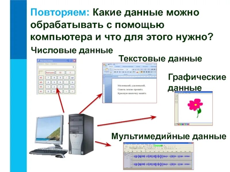 Обрабатывать информацию можно с помощью