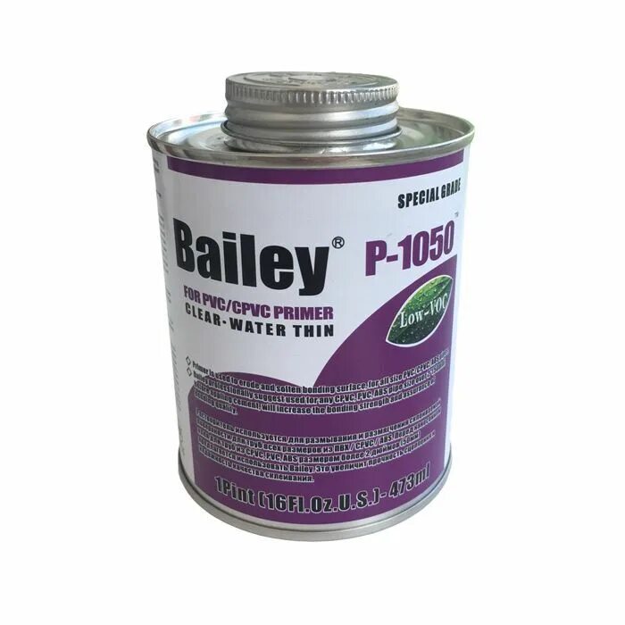 Клей Bailey для труб ПВХ (473 мл). Очиститель (праймер) Bailey p-1050. Клей для ПВХ Bailey 473 мл для ПВХ труб. Клей для труб ПВХ Bailey l-6023 473 мл.